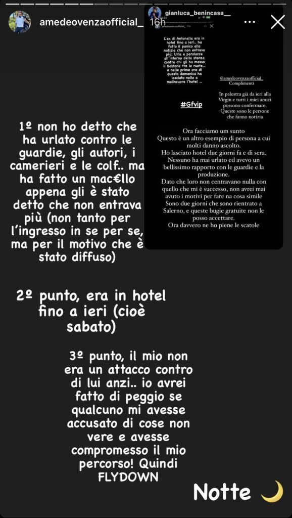 Dal profilo Instagram di Amedeo venza